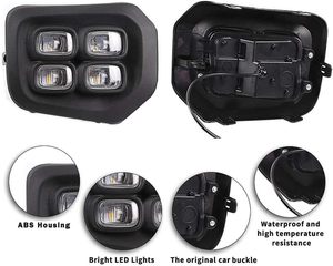 LUMA Auto Exterior Parts <b>LED</b> Fog <b>Light</b> <b>Cover</b> With Fog for 2016-2023 SR5 Dual Color Front Bumper Fog <b>Light</b> - Product Image 5