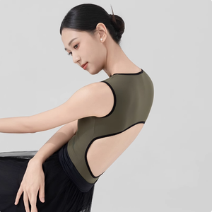 2025 nouveauté filles Nylon Spandex ouvert fermeture éclair justaucorps vêtements de danse LOGO <span class=keywords><strong>Ballet</strong></span> justaucorps <span class=keywords><strong>pour</strong></span> <span class=keywords><strong>adulte</strong></span> - Product Image 4