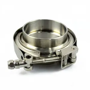 High Quick Release V Band Clamp Collar Flanges Ss 304 Quick Open Vband Clamp Exhausr Pipe Clamp
