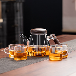 MSH中国ガラスティーポットセットコーヒー & ティーセット4カップ入りインフューザーティーケトル付き - Product Image 2