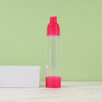 Flacon pompe airless pour crème cosmétique avec pulvérisateur