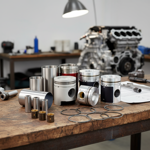 Nouveaux pistons en alliage d'aluminium Sr20det pour 6 cylindres, rénovation/amélioration - Marque LU - Product Image 3