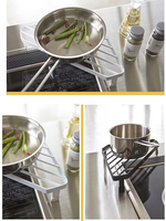 Étagère triangulaire de cuisine fonctionnelle support métallique suspendu avec verre pour l'organisation de la maison support de support de stockage d'affichage d'épices