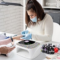 Lampe à ongles transfrontalière à strass, forme carrée, UV/LED, séchage rapide, 268W haute puissance, modèle SUN-S60 pour les ongles