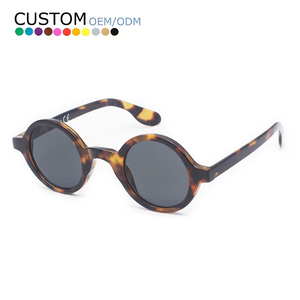 2024 New Fashion Sunglasses Custom Logo Trendy Unisex Glasses Men Women Small <b>Plastic</b> <b>Frame</b> Sun Glasses Round <b>Frames</b> - Product Image 1