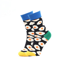 Chaussettes en coton à motif de bière et de pop-corn, amusantes et originales, pour un usage quotidien décontracté, pour femmes