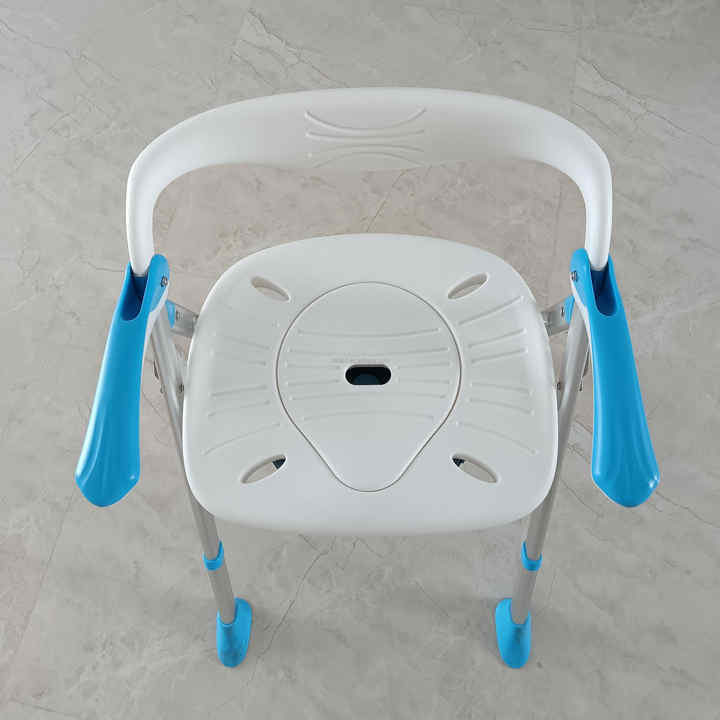 folding dual use bathroom commode chair toilet chair with bedpen for
