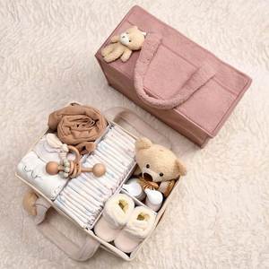 Cesta de Almacenamiento para Pañales de Bebé Personalizada, con Divisores Extraíbles, Material de Pana Ecológico, Diseño Flexible para el Automóvil - Product Image 2