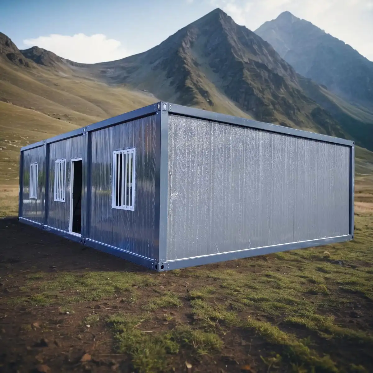 Katlanabilir k-bulut prefabrik çelik ev küçük alan ofis emek yurt ile banyo ve mutfak için daireler