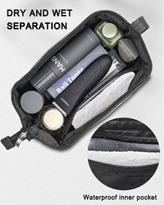 Custom Logo Luxury <b>Men</b> Cosmetic Makeup Make up <b>Toiletry</b> Travel Skincare Pouch <b>Bag</b> with Handles for <b>Men</b> - Product Image 3