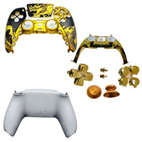 Coque de remplacement pour manette compatible PS5, personnalisable par impression à l'eau, coque décorative pour manette de jeu