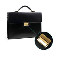 Mallette en cuir véritable pour hommes avec sangle de verrouillage par mot de passe Sac à main de bureau de grande capacité pour ordinateur portable et documents Sac de luxe