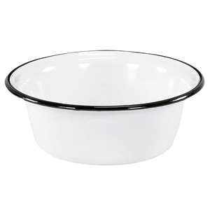 Karl Krüger Schüssel Ø 32cm Weiß emailliert - Product Image 1