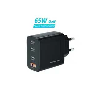 מתאם תשלום מהיר multport 6w qc 4.0 pd 3.0 יציאות USB מטען קיר יציאות עם gan טק