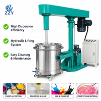 Machine de dispersion à haute vitesse à levage hydraulique pour la dispersion de pigments de gel UV, le mélange de paillettes et le traitement des matières premières cosmétiques