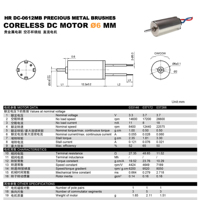Moteur de brosse à dents électrique sans noyau 612 OD 6MM miniature, basse consommation, haute fréquence de vibration 30000 tr/min, DC 3.7V 3V 3.3V, en stock