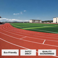 Revêtement pulvérisé pour piste d'athlétisme en EPDM, épaisseur standard 13 mm, fourniture directe usine pour projets scolaires au Canada