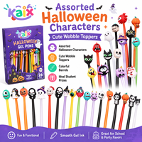 KAIX Emballage personnalisé OEM Ensemble de stylos gel Halloween 0,5 mm Pointe fine Stylos gel Halloween pour cadeaux promotionnels