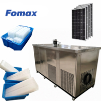 Machine industrielle de fabrication de blocs de glace de 500 kg à 1 tonne en acier inoxydable, refroidissement par air, pour l'Afrique du Sud, avec moteur à saumure