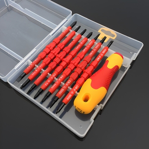 Precision <b>Screwdriver</b> Set 115Pcs Cross Phillips Bit 200Mm Industrial Grade Anti-Slip Handle Plastic Handle - Product Image 1