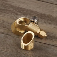 RO Wasser auf bereiter Teile Zubehör Armaturen 1/4 ''3/8 "Dreiwege-Kugel hahnsc halter aus konstantem Messing