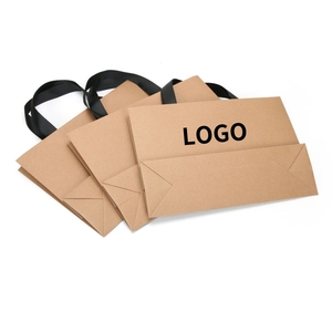Emballage en papier couché de luxe personnalisé imprimé avec logo pour vêtements et chaussures Sacs cadeaux au détail avec poignée - Product Image 2