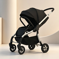 Poussette bébé pliable 3-en-1 Land Leopard Eagle en alliage d'aluminium léger, siège réversible bidirectionnel, rotation à 360°, pour enfants jusqu'à 3 ans