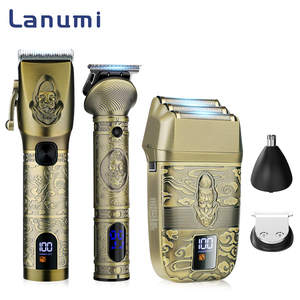 Juego <span class=keywords><strong>de</strong></span> Cortapelos Metálicos Lanumi 913 3 en 1, Recortadora <span class=keywords><strong>de</strong></span> Pelo Profesional <span class=keywords><strong>para</strong></span> Barbería, Afeitadora <span class=keywords><strong>de</strong></span> <span class=keywords><strong>Barba</strong></span>, <span class=keywords><strong>Kit</strong></span> <span class=keywords><strong>de</strong></span> <span class=keywords><strong>Corte</strong></span> y Cuidado del Cabello - Product Image 1