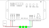 وحدة تحكم K1000S SPI Pixel LED - قابلة للبرمجة عبر بطاقة SD بألوان حلمية لشرائط WS2812B القابلة للتحكم، تعمل بجهد DC5-24V مع جهاز تحكم عن بعد بتردد الراديو