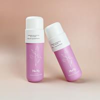 Design de mode bouchon spécial rose 30ml 100ml verre soins de la peau Lotion pompe bouteille ronde soie impression cosmétiques bouteilles avec pompe