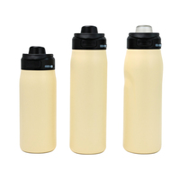 Bouteille d'eau de sport isolée sous vide en acier inoxydable Paille sans BPA Performance thermique idéale pour les verres de voyage