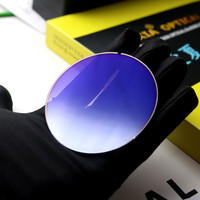EXIA A77 Silver Mirror Lenses Gafas de sol UV400 Flat Round Base Curve 0 SHMC Lens