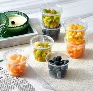 Gobelets à sauce jetables transparents en PP avec couvercle, pour salades, portions individuelles en plastique pour restaurants, 1/2/3/4 oz – Vente en gros usine - Product Image 5