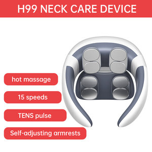 Masajeador de cuello con vibración Shiatsu de tejido profundo con calor TENS Pulse Relief Producto de cuidado de la salud para el dolor de cuello y hombros - Product Image 3