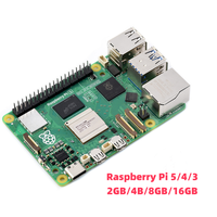 Raspberry Pi 5 4 3 2GB/4GB/8GB/16GB Zero 2W Pico Modelo de Ordenador Placa de Desarrollo con Disipador Fuente de Alimentación Programación Python IA