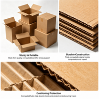 Boîte de courses rigide en carton ondulé gaufré recyclable, boîte cadeau en papier kraft pour supermarché, boîte à poignée, boîte UV quadricolore