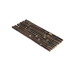 Japanese cuisine plating: sashimi on bamboo skewers, bamboo fence, Japanese BBQ platter decorations, seafood presentation - Product Image 1