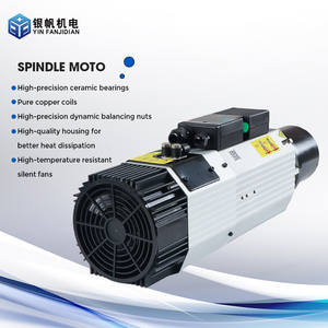 Không khí làm mát trục chính 9KW iso30 24000 vòng/phút hqd động cơ trục chính phay động cơ khắc <span class=keywords><strong>Router</strong></span> cho máy khắc có tính năng mang - Product Image 1