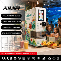 Fabricant de distributeurs automatiques Aimir, distributeur automatique de smoothies CE ECAS SDK, distributeur automatique de smoothies avec intelligence artificielle