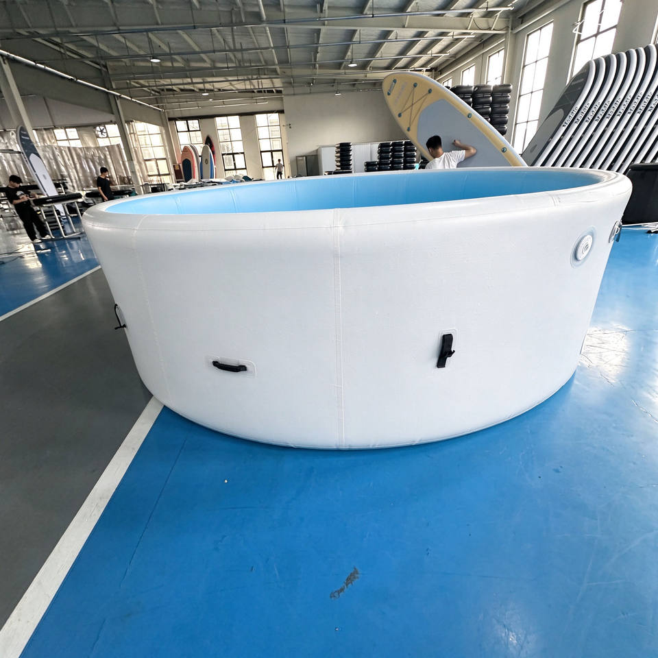 All Season Portable Drop Stitch Inflatable Swimming Pool Dual Use for ...