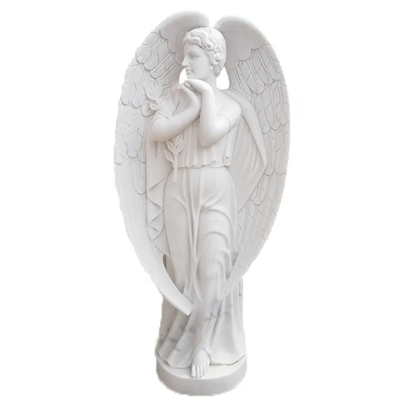 Scultura in pietra di Shengye scultura in marmo donna statua femminile sculture in pietra bella figura d'angelo sculture da giardino