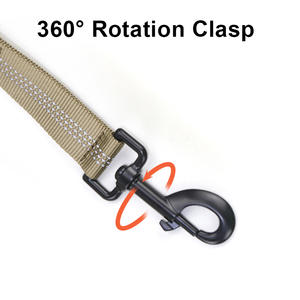 Tali hewan peliharaan elastis lepas cepat, tali anjing <span class=keywords><strong>Bungee</strong></span> taktis menyerap guncangan tanpa tarik dengan 2 pegangan kontrol - Product Image 2