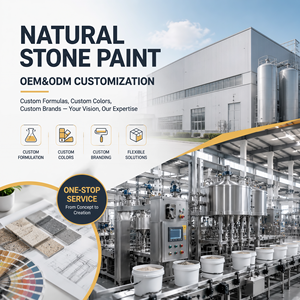 Pintura de Piedra Natural Blue Kingfisher Stone Touch con Textura Natural <span class=keywords><strong>para</strong></span> Muros de Jardín - Product Image 6