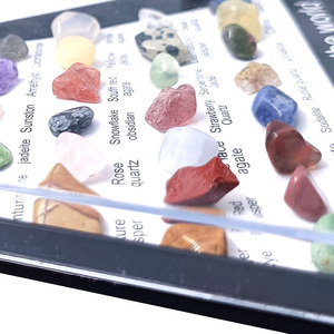 36 Uds colecciones de minerales de roca bandeja de almacenamiento transparente colección de cristal Natural espécimen exquisito Kit de gemas geológicas gemas rocas - Product Image 5