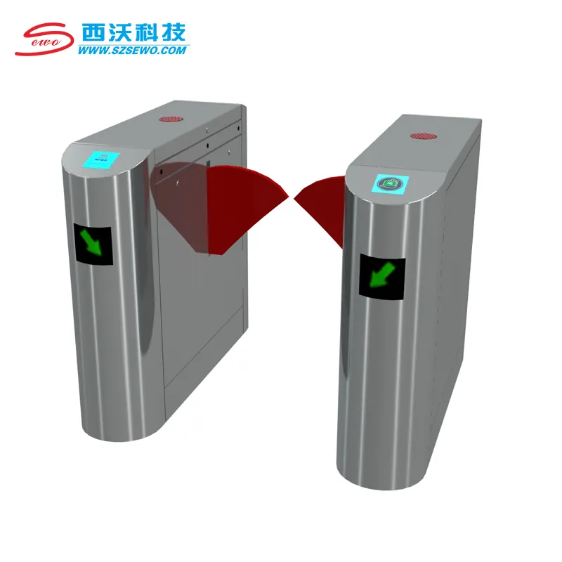 SEWO-barrera de seguridad electrónica automática, sistema de puerta, torniquete de ala, barrera de solapa