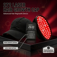 Casque laser LLLT 650nm à 272 diodes pour couverture complète du cuir chevelu, dispositif d'activation capillaire pour cheveux clairsemés, repousse des cheveux, thérapie à domicile