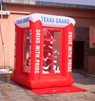 Cabine à argent gonflable personnalisée, machine à argent gonflable pour la promotion