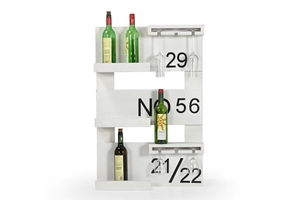 Barra de bar de madera de mango blanca, la más vendida, con acabado en mango, material de madera de mango, precio al por mayor - Product Image 4