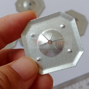 Clip d'isolation en laine de roche rond de 25 mm, rondelles autobloquantes en acier inoxydable, utilisées avec des fixations d'isolation thermique - Product Image 3