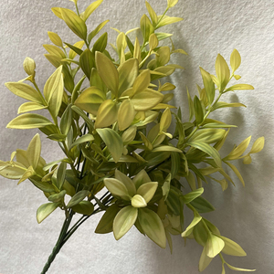 Vente d'usine : 5 Fourches de feuilles de saule en soie, Décoration végétale pour mariage, Branches de saule artificielles, Autres fleurs et plantes - Product Image 3